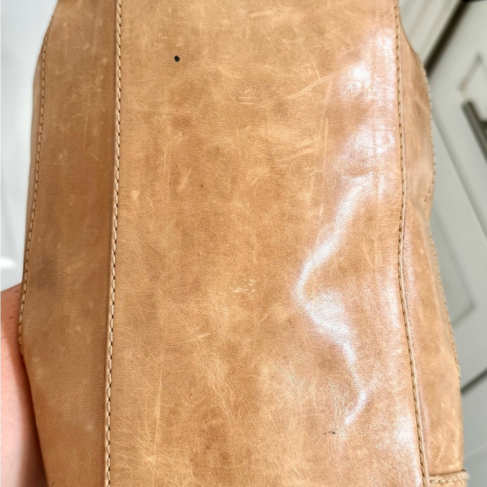 FRYE Melissa Tan Leather Shoulder Bag - Picture 5 of 9